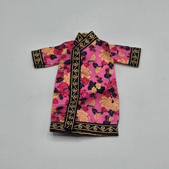 Chinese 1993 Dolls Of The World Barbie Pink Silk Hanfu Robe - Picture 1 of 4